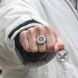 Zodiac Signs Symbol Stainless Steel Ring